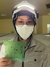 墨が綺麗で分かり易いと職人さんに褒められました。